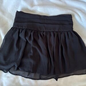 Black mini skirt